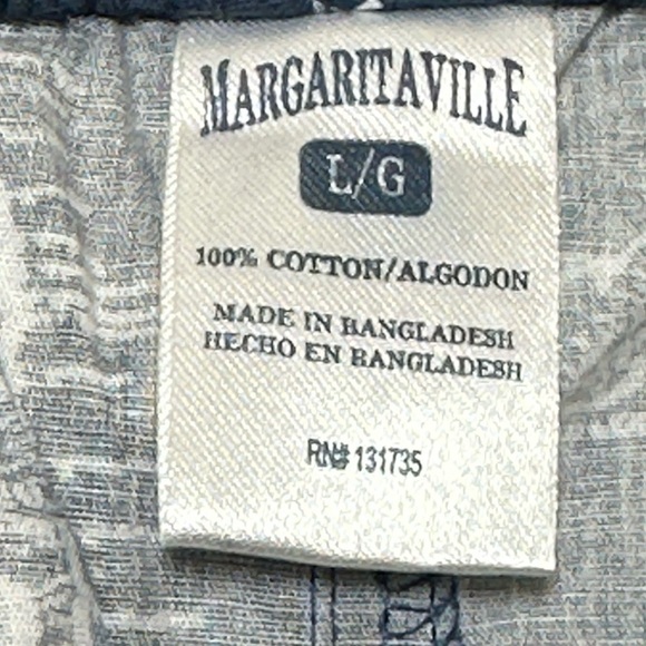 Margaritaville Shorts Men’s large Nautical Print Beachy Lounge - Picture 7 of 8